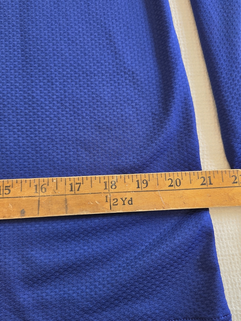 Women’s V-Neck Long Sleeve Top - Royal Blue - Picture 9 of 10